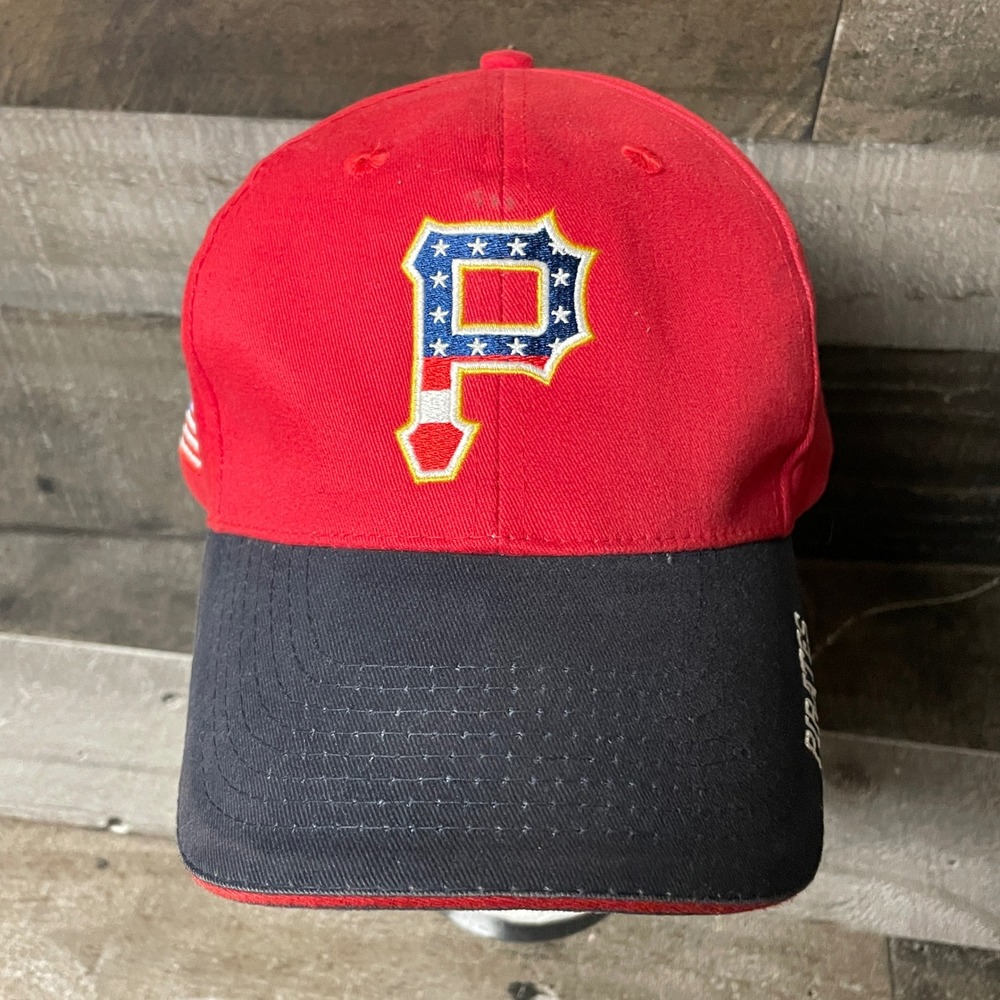Pittsburgh Pirates Hat Red Navy Baseball Cap West Penn Allegheny Health System